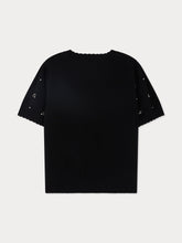 Load image into Gallery viewer, Jossia sweater with cherry pearl embroidery in wool and cashmere
