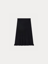Load image into Gallery viewer, Jylsa wool and cashmere ruffled skirt
