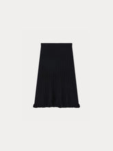 Load image into Gallery viewer, Jylsa wool and cashmere ruffled skirt
