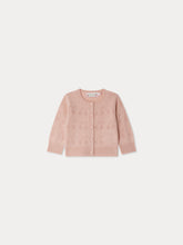 Load image into Gallery viewer, Gwenoli cherry pattern cardigan in pink cashmere
