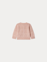 Load image into Gallery viewer, Gwenoli cherry pattern cardigan in pink cashmere
