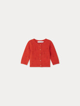 Load image into Gallery viewer, Tibile cherry pattern cashmere cardigan
