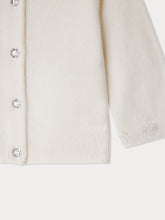 Load image into Gallery viewer, Teyana Hand Embroidered Cashmere Crew Neck Cardigan
