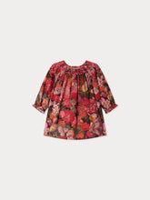 Load image into Gallery viewer, Griottine smocked and embroidered dress in Liberty fabric in organic cotton
