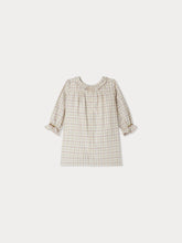Load image into Gallery viewer, Juju smocked and embroidered plaid dress
