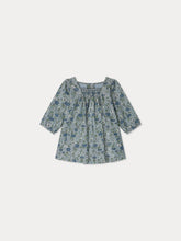 Load image into Gallery viewer, Jada smocked and embroidered dress in Liberty velvet fabric
