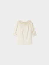 Load image into Gallery viewer, Parma dress with smocked collar and silk embroidery
