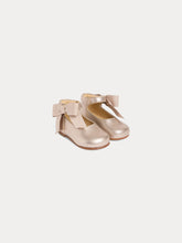 Load image into Gallery viewer, Jain first steps shoes in pink laminated leather
