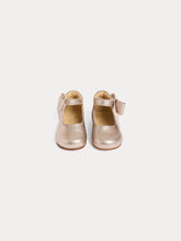 Load image into Gallery viewer, Jain first steps shoes in pink laminated leather
