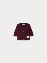 Load image into Gallery viewer, Teotim cardigan in burgundy wool
