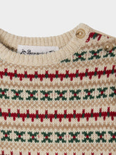Load image into Gallery viewer, Dalmire jacquard patterned sweater in organic wool and cotton

