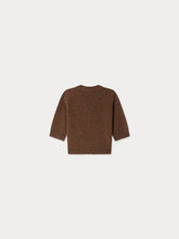 Load image into Gallery viewer, Almire jacquard sweater with a hand-embroidered wool dog
