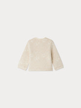 Load image into Gallery viewer, Eris quilted sweatshirt with jacquard pattern in organic cotton
