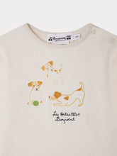 Load image into Gallery viewer, Tahsin Organic Cotton Puppy Print T-Shirt
