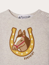 Load image into Gallery viewer, Tahsin Organic Cotton Horse Print T-Shirt
