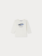 Load image into Gallery viewer, Tahsin T-shirt with car print in organic cotton
