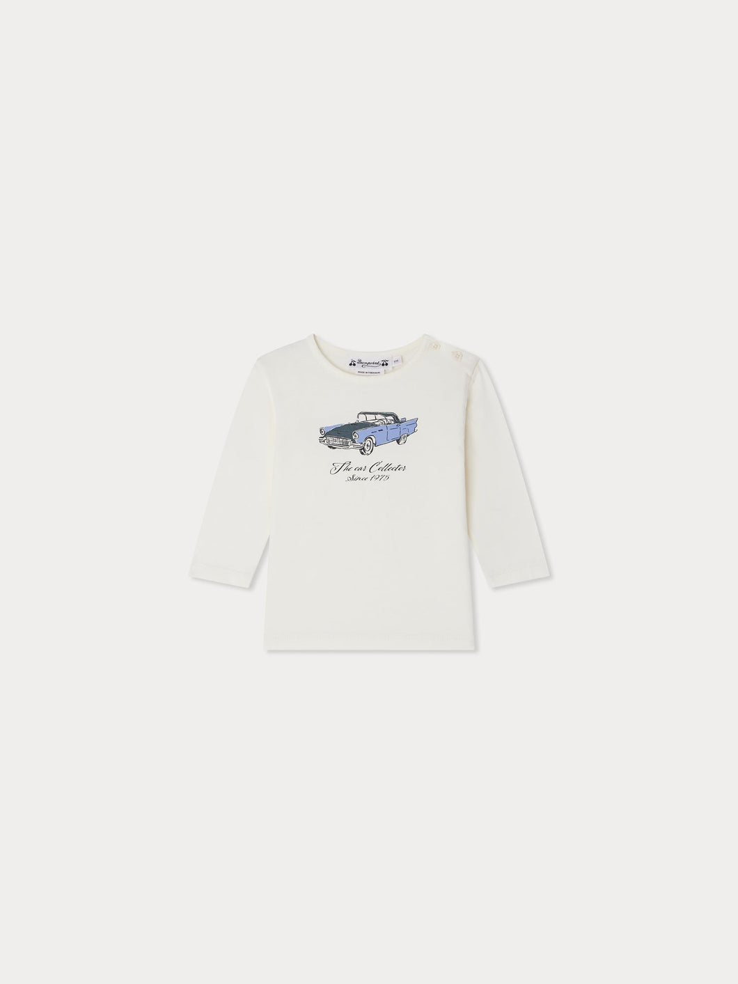 Tahsin T-shirt with car print in organic cotton