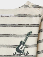 Load image into Gallery viewer, Tourbillon T-shirt with Guitar embroidery in organic cotton
