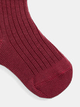 Load image into Gallery viewer, Gadilson burgundy cotton socks
