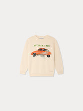 Load image into Gallery viewer, Martinez jumper with hand-embroidered car motif
