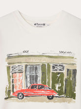 Load image into Gallery viewer, Eidan t-shirt with workshop and car print in organic cotton
