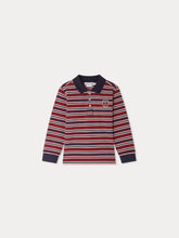 Load image into Gallery viewer, Mirko striped polo shirt in organic cotton

