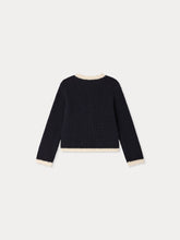 Load image into Gallery viewer, Marlys hand-crocheted navy cardigan
