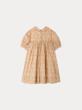 Load image into Gallery viewer, Melodia dress in Liberty fabric smocked and hand-embroidered in organic cotton
