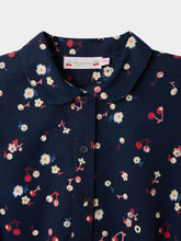 Load image into Gallery viewer, Milaine dress with Peter Pan collar in organic cotton twill
