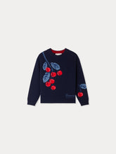 Load image into Gallery viewer, Maxine round-neck sweater with cherry motif
