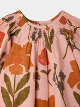 Load image into Gallery viewer, Muce baby smocked dress in organic cotton flower print
