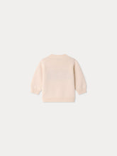 Load image into Gallery viewer, Almire baby sweater with hand embroidered car
