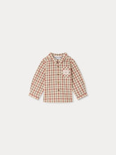 Load image into Gallery viewer, Gillo plaid baby shirt in organic cotton
