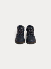 Load image into Gallery viewer, Massimo navy leather derby shoes
