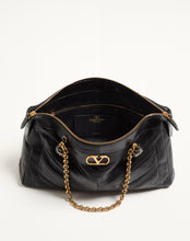 Load image into Gallery viewer, Panthea Shoulder Bag In Nappa Leather With Chevron Pattern
