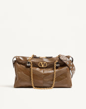 Load image into Gallery viewer, Panthea Shoulder Bag In Nappa Leather With Chevron Pattern
