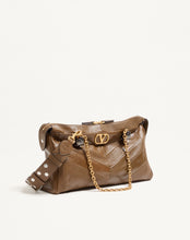 Load image into Gallery viewer, Panthea Shoulder Bag In Nappa Leather With Chevron Pattern
