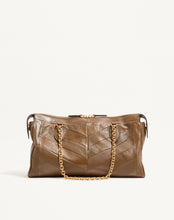 Load image into Gallery viewer, Panthea Shoulder Bag In Nappa Leather With Chevron Pattern
