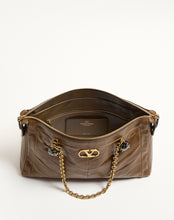Load image into Gallery viewer, Panthea Shoulder Bag In Nappa Leather With Chevron Pattern
