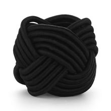 Load image into Gallery viewer, Twisted Knot Napkin Ring black
