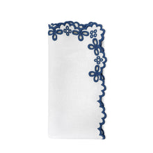 Load image into Gallery viewer, Seferî Linen Napkin with Blue Embroidery

