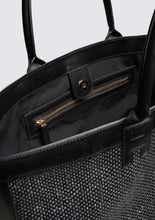 Load image into Gallery viewer, Halas Raffia Beach Bag - Black
