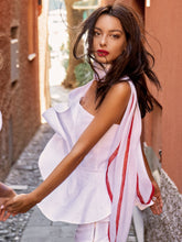 Load image into Gallery viewer, Rhombus Linen Scarf for Woman
