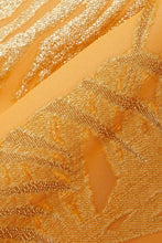 Load image into Gallery viewer, Metallic Ombre Tiger Lined Boubou Caftan
