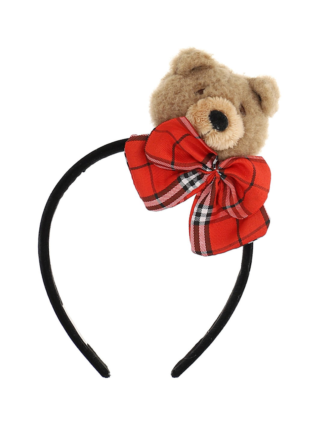 Teddy bear and bow hairband