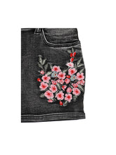 Load image into Gallery viewer, Embroidered jeans skirt

