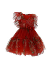 Load image into Gallery viewer, Floral tulle dress
