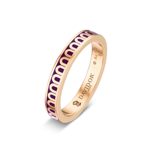 Load image into Gallery viewer, L&#39;Arc de DAVIDOR Ring PM, 18k Rose Gold with Lacquered Ceramic - DAVIDOR
