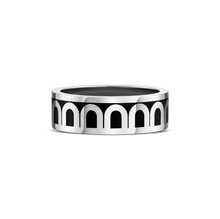 Load image into Gallery viewer, L&#39;Arc de DAVIDOR Ring MM, 18k White Gold with Lacquered Ceramic - DAVIDOR
