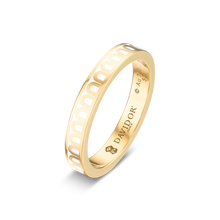 Load image into Gallery viewer, L&#39;Arc de DAVIDOR Ring PM, 18k Yellow Gold with Lacquered Ceramic - DAVIDOR
